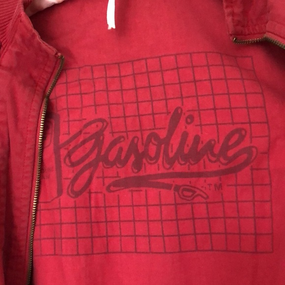 Vintage 80s Gasoline Jeans jacket medium - Picture 3 of 6